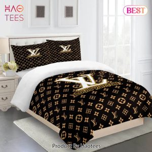 [SALE] Louis Vuitton Brown Luxury Brand Limited Fashion Premium Bedding Set Home Decor