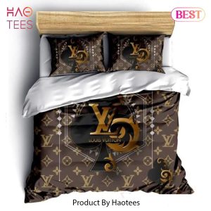 [SALE] Louis Vuitton Card Luxury Brand Bedding Set Duvet Cover Bedspread Home Decor