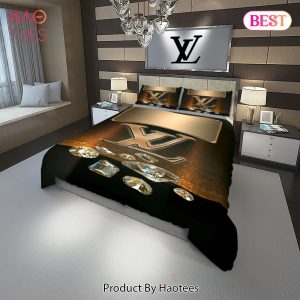 [SALE] Louis Vuitton Diamond Fashion Luxury Brand Bedding Set Home Decor