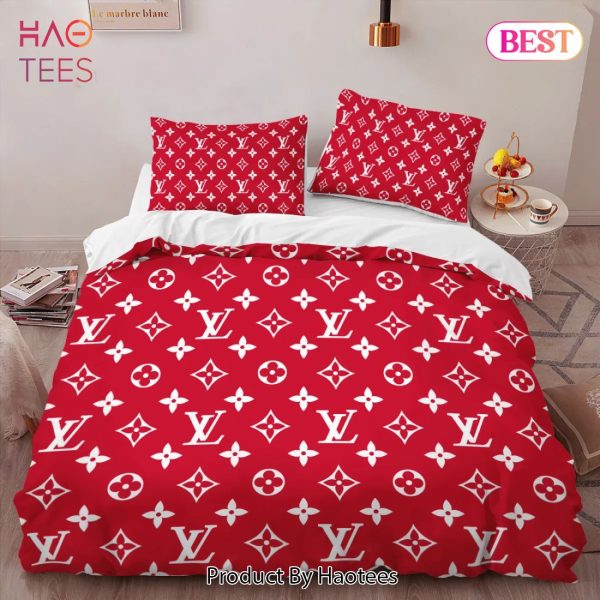 [SALE] Louis Vuitton Fashion Logo Limited Edition Luxury Brand Bedding Set Home Decor