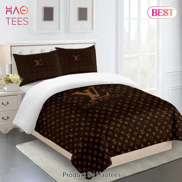 [SALE] Louis Vuitton Fashion Logo Limited Luxury Brand Bedding Set Home Decor 11