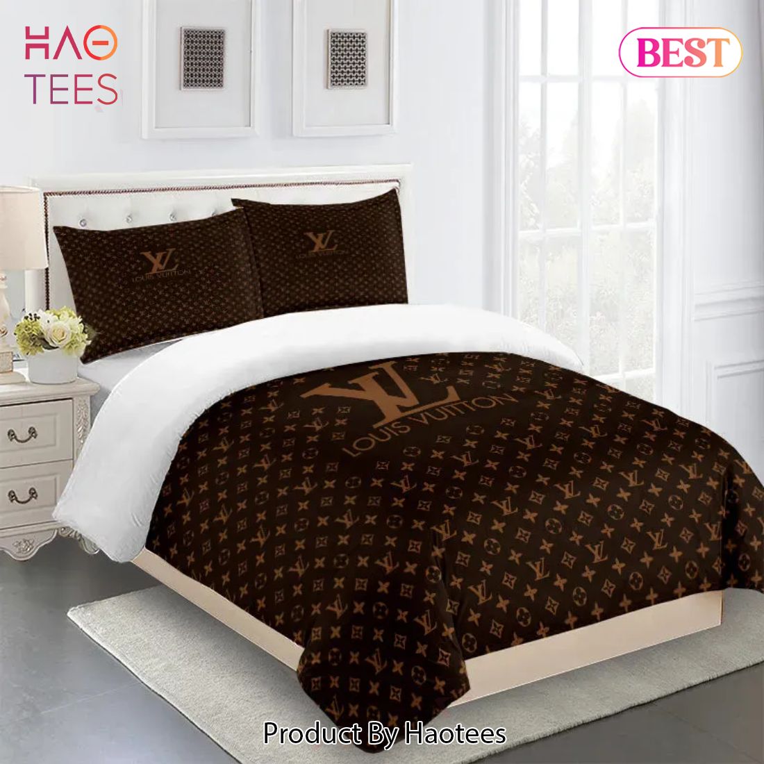 [SALE] Louis Vuitton Fashion Logo Limited Luxury Brand Bedding Set Home Decor 11 Luxury Store