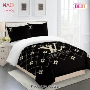 [SALE] Louis Vuitton Fashion Logo Limited Luxury Brand Bedding Set Home Decor 12