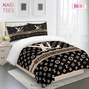 [SALE] Louis Vuitton Fashion Logo Limited Luxury Brand Bedding Set Home Decor 13