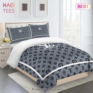 [SALE] Louis Vuitton Fashion Logo Limited Luxury Brand Bedding Set Home Decor 22