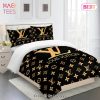 [SALE] Louis Vuitton Fashion Logo Limited Luxury Brand Bedding Set Home Decor 27