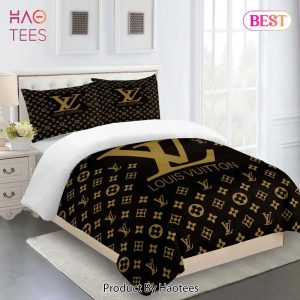 [SALE] Louis Vuitton Fashion Logo Limited Luxury Brand Bedding Set Home Decor 32