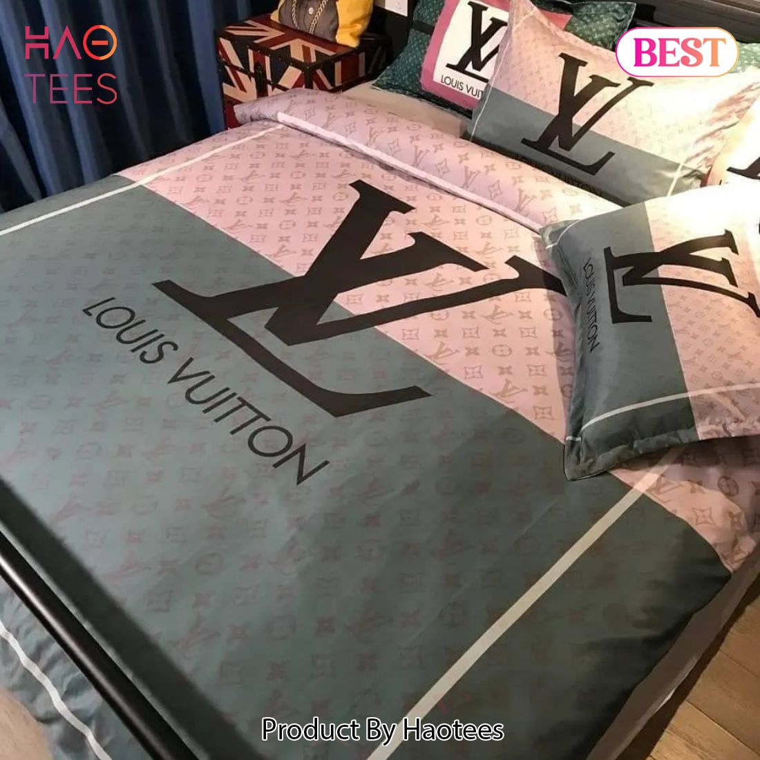 Branded Throw Pillow Case - LV
