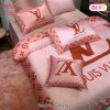 [SALE] Louis Vuitton Pinky Luxury Brand Bedding Set Bedspread Duvet Cover Set Home Decor