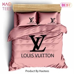 [SALE] Louis Vuitton Pinky Luxury Brand Bedding Set Duvet Cover Bedspread Home Decor