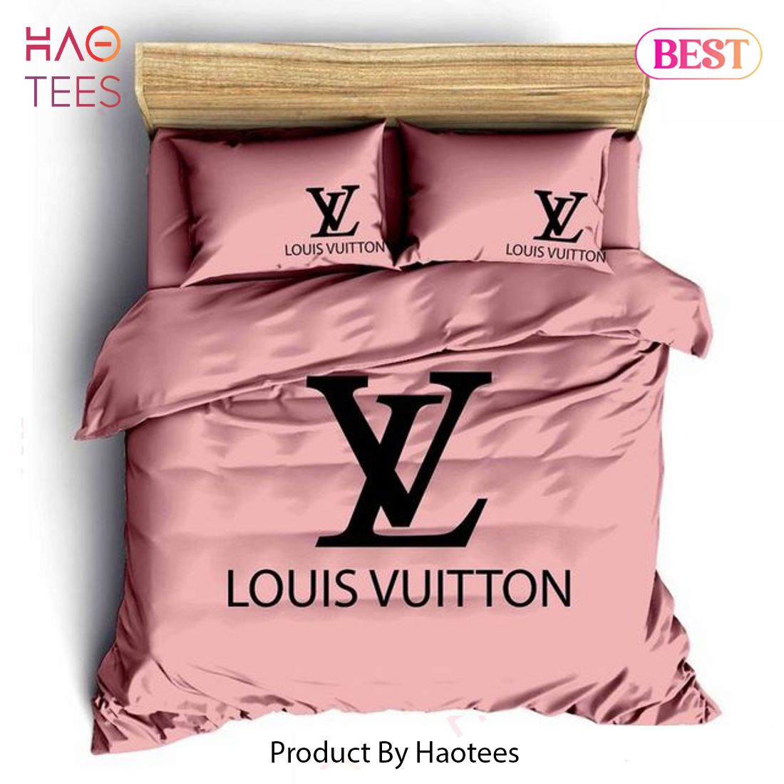 SALE] Louis Vuitton Brown Pinky Luxury Brand Bedding Set Home Decor