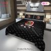 [SALE] Louis Vuitton Supreme AC Milan FC Luxury Brand Bedding Set Duvet Cover Bedspread Home Decor
