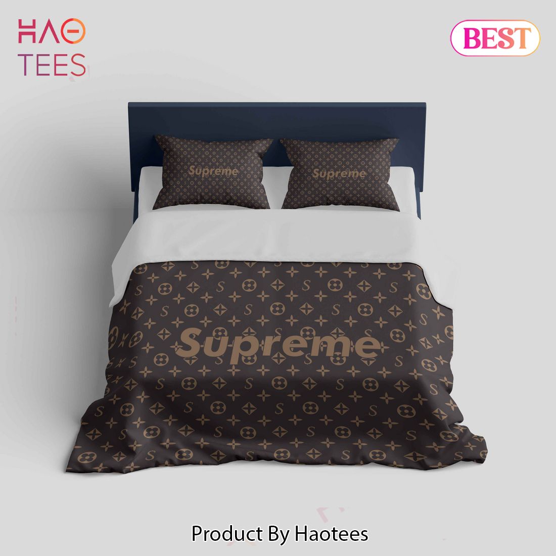 Supreme Louis Vuitton Fashion Luxury Brand Bedding Sets, Bed