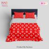[SALE] Louis Vuitton Supreme Logo Fashion Luxury Brand Bedding Set Home Decor