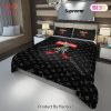 [SALE] Louis Vuitton Supreme Rabbit Black Luxury Brand Bedding Set Duvet Cover Home Decor Special Gift