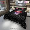 [SALE] Louis Vuitton Supreme Snoopy Skateboard Black Luxury Brand Bedding Set Duvet Cover Home Decor Special Gift