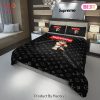[SALE] Louis Vuitton Supreme Street Fighter Black Luxury Brand Bedding Set Duvet Cover Home Decor Special Gift