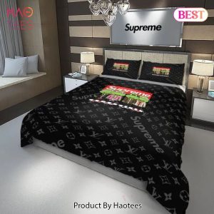 [SALE] Louis Vuitton Supreme TMNT Teenage Mutant Ninja Turtles Luxury Brand Bedding Set Duvet Cover Bedspread Home Decor