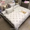[SALE] Louis Vuitton Violet Luxury Brand Fashion Bedding Set Bedspread Duvet Cover Set