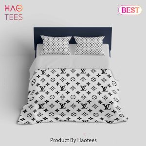 [SALE] Louis Vuitton White Fashion Luxury Brand Premium Bedding Set Home Decor
