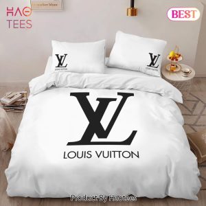 [SALE] Louis Vuitton White Luxury Brand High-End Bedding Set LV Home Decor – YI71