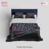 [SALE] Nike Flowers Black Luxury Brand Bedding Set Duvet Cover Home Decor