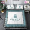 [SALE] Prada Luxury Brand Bedding Set Bedspread Duvet Cover Set Home Decor