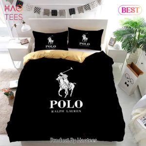 [SALE] Ralph Lauren Black Fashion Luxury Brand Premium Bedding Set Home Decor