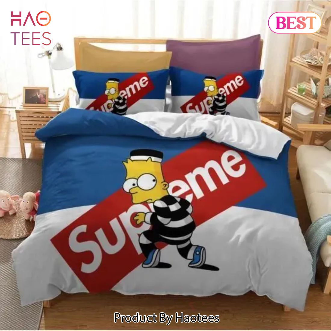 SALE] Supreme White Logo Red Luxury Brand Bedding Set Duvet Cover Home  Decor Special Gift in 2023