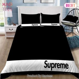 [SALE] Supreme Black White Luxury Brand Premium Bedding Set Home Decor