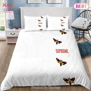 [SALE] Supreme Butterfly White Luxury Brand Premium Bedding Set Home Decor