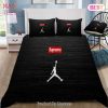 [SALE] Supreme Jordan Luxury Brand Bedding Set Bedspread Duvet Cover Set Home Decor