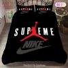 [SALE] Supreme Patchy Luxury Brand Logo Premium Bedding Set Home Decor