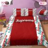 [SALE] Supreme Patchy Luxury Brand Logo Premium Bedding Set Home Decor