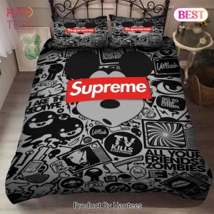 [SALE] Supreme Symbol And Mickey Mouse Quilt Bedding Sets