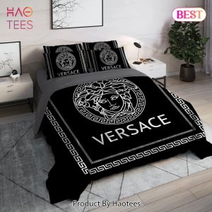 [SALE] Versace Black Luxury Brand High End Premium Bedding Set Home Decor