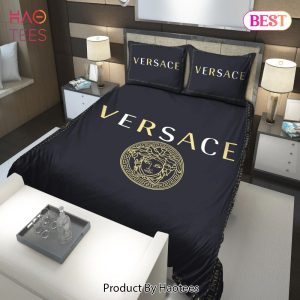 [SALE] Versace Black Premium Fashion Luxury Brand Bedding Set Bedspread Duvet Cover Set
