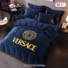 [SALE] Versace Brown Medusa Luxury Brand High End Premium Bedding Set Home Decor