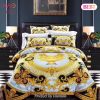 [SALE] Versace Golden Pattern Luxury Brand Bedding Set Home Decor Special Gift