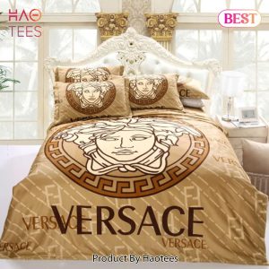 [SALE] Versace Logo Luxury Brand High-End Bedding Set Home Decor