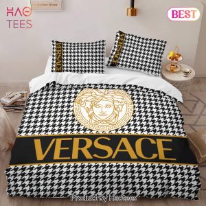 [SALE] Versace Luxury Brand Logo High-End Bedding Set LV Home Decor