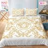 [SALE] Versace Medusa Grey Luxury Brand High End Premium Bedding Set Home Decor
