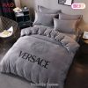 [SALE] Versace Medusa Grey Luxury Brand High End Premium Bedding Set Home Decor
