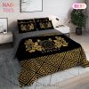 [SALE] Versace Medusa Pattern Luxury Brand High End Premium Bedding Set Home Decor