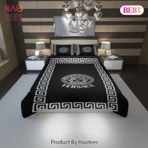 [SALE] Versace New Black Luxury Fashion Brand Bedding Set Bedspread Duvet Cover Set