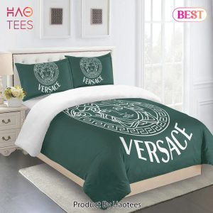[SALE] Versace Teal Luxury Brand High End Premium Bedding Set Home Decor
