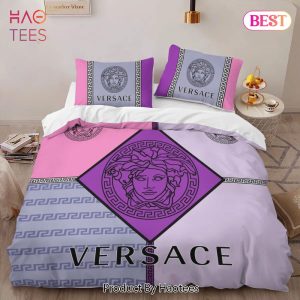 [SALE] Versace Violet Limited Edition Luxury Brand High-End Bedding Set Home Decor