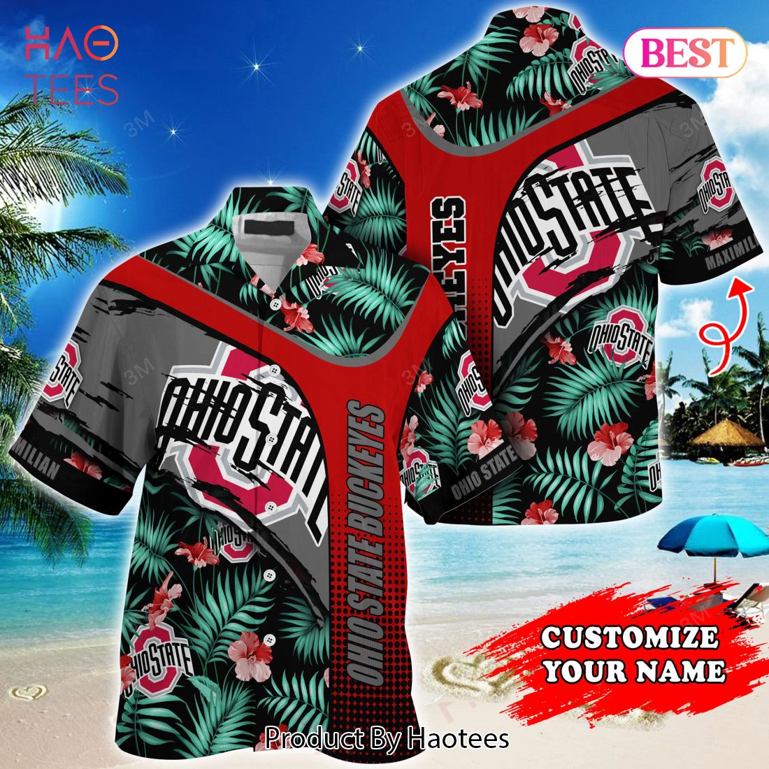 NEW Ohio State Buckeyes Hawaiian Shirt Hot Trend Summer 2023 NEW Ohio State Buckeyes Hawaiian Shirt Hot Trend Summer 2023