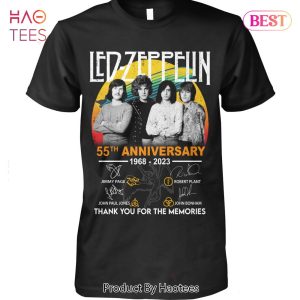 1968-2023 55th Anniversary Led-Zeppelin Thank You For The Memories Unisex T-Shirt