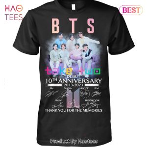 BTS 10th Debut Anniversary 2013-2023 Thank You For The Memories Unisex T-Shirt